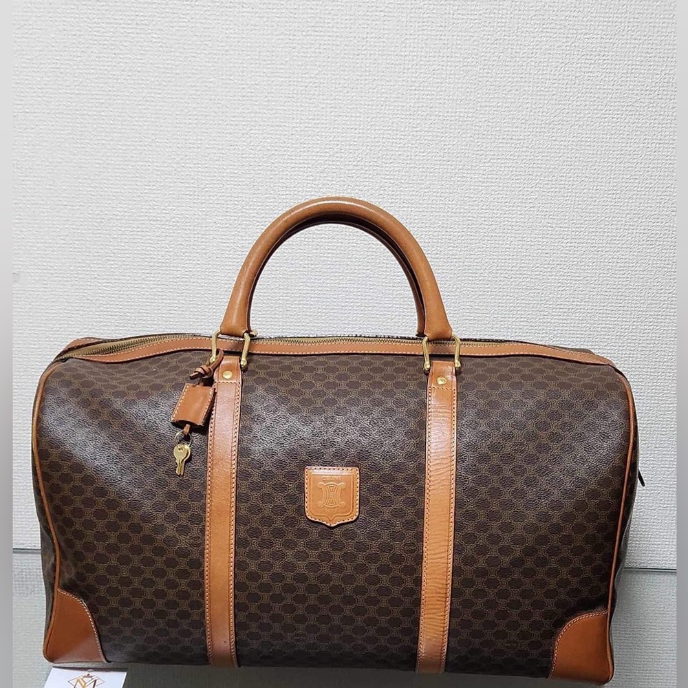 Celine leather travel bag